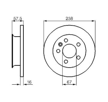 Brzdový kotouč BOSCH 0 986 478 544