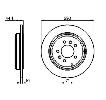 Brzdový kotouč BOSCH 0 986 478 556