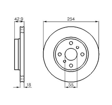 Brzdový kotouč BOSCH 0 986 478 585