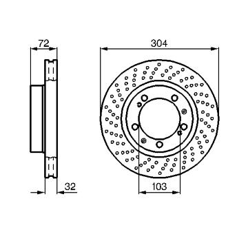 Brzdový kotúč BOSCH 0 986 478 599