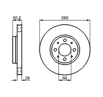 Brzdový kotouč BOSCH 0 986 478 602