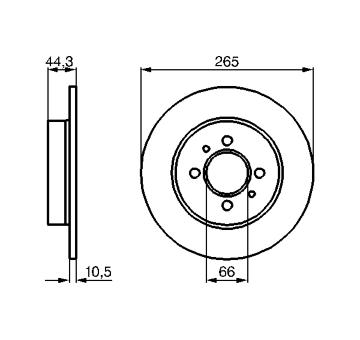 Brzdový kotouč BOSCH 0 986 478 611