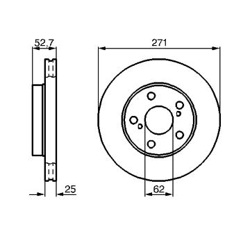 Brzdový kotouč BOSCH 0 986 478 631