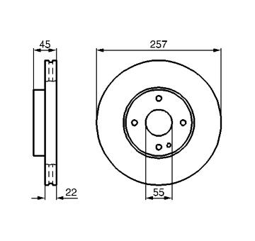 Brzdový kotouč BOSCH 0 986 478 638