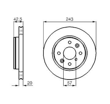 Brzdový kotouč BOSCH 0 986 478 659