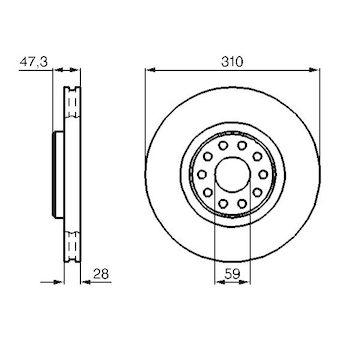 Brzdový kotouč BOSCH 0 986 478 669