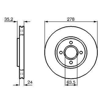 Brzdový kotouč BOSCH 0 986 478 670