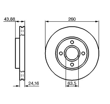 Brzdový kotouč BOSCH 0 986 478 671