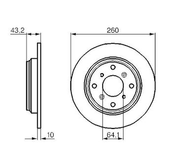 Brzdový kotouč BOSCH 0 986 478 680