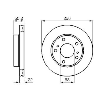 Brzdový kotouč BOSCH 0 986 478 685