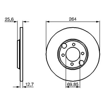 Brzdový kotouč BOSCH 0 986 478 689