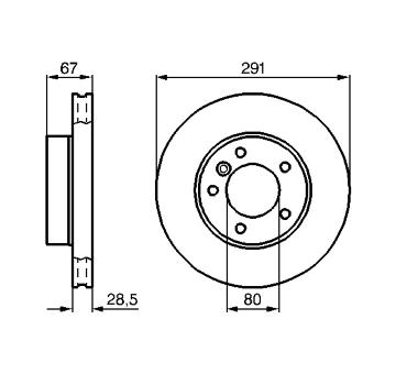 Brzdový kotouč BOSCH 0 986 478 691