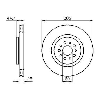 Brzdový kotouč Bosch 0986478711