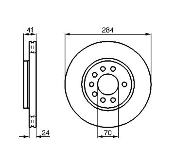 Brzdový kotouč BOSCH 0 986 478 717