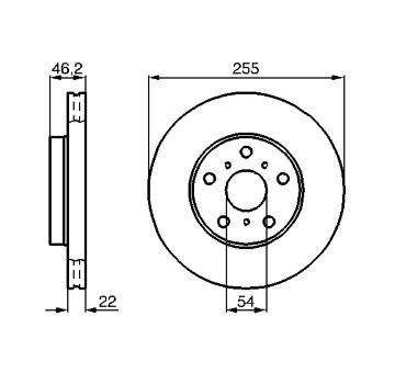 Brzdový kotouč BOSCH 0 986 478 725