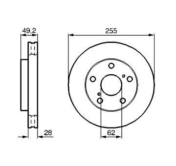 Brzdový kotouč BOSCH 0 986 478 726