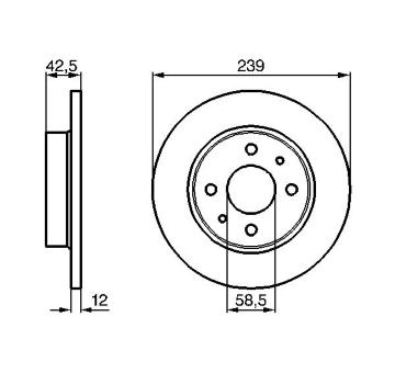 Brzdový kotouč BOSCH 0 986 478 747