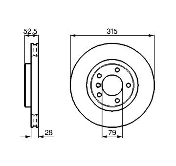 Brzdový kotouč BOSCH 0 986 478 762