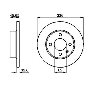 Brzdový kotouč BOSCH 0 986 478 776