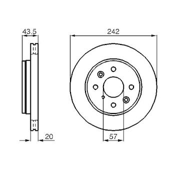 Brzdový kotouč BOSCH 0 986 478 781