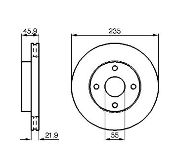 Brzdový kotouč BOSCH 0 986 478 787