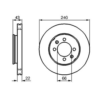 Brzdový kotouč BOSCH 0 986 478 813