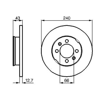 Brzdový kotouč BOSCH 0 986 478 819