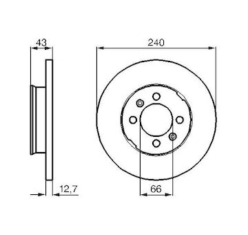 Brzdový kotouč BOSCH 0 986 478 819