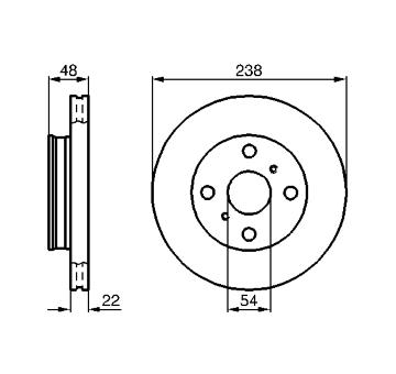 Brzdový kotouč BOSCH 0 986 478 857