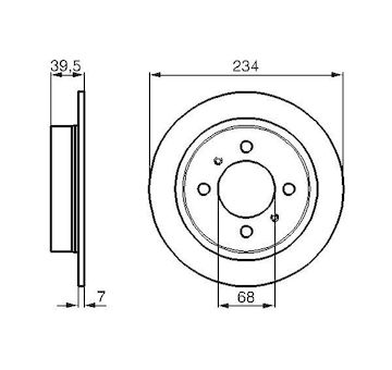 Brzdový kotouč BOSCH 0 986 478 865