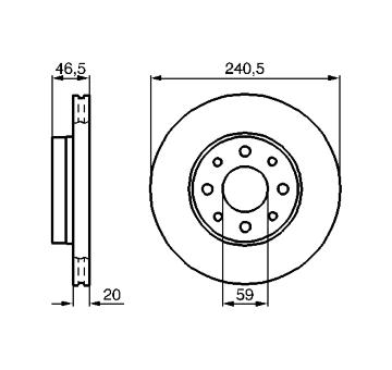 Brzdový kotouč BOSCH 0 986 478 878