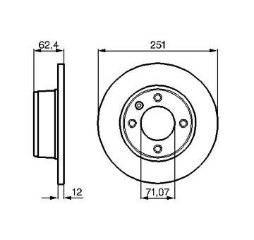 Brzdový kotouč BOSCH 0 986 478 879