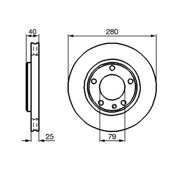 Brzdový kotouč BOSCH 0 986 478 890