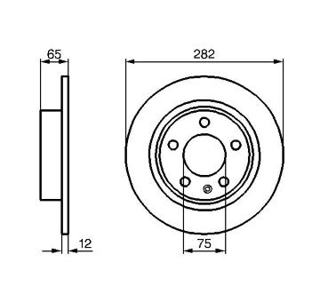 Brzdový kotouč BOSCH 0 986 478 891