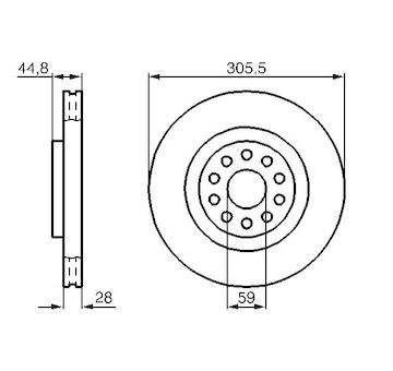 Brzdový kotouč Bosch 0986478963