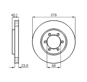 Brzdový kotouč BOSCH 0 986 478 967