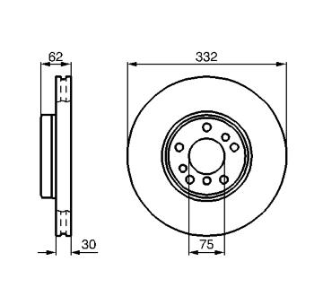 Brzdový kotouč BOSCH 0 986 478 973