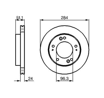 Brzdový kotouč BOSCH 0 986 479 020