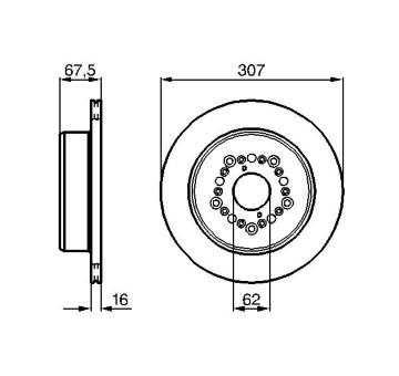 Brzdový kotouč BOSCH 0 986 479 023