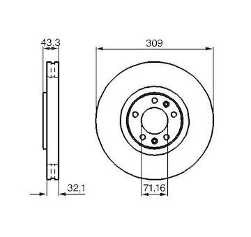 Brzdový kotouč Bosch 0986479027