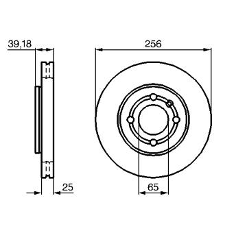 Brzdový kotouč BOSCH 0 986 479 054