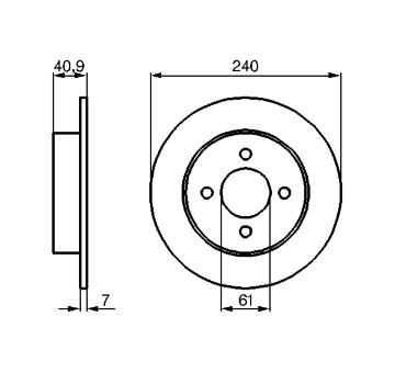 Brzdový kotouč BOSCH 0 986 479 104