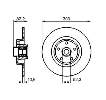 Brzdový kotouč BOSCH 0 986 479 280