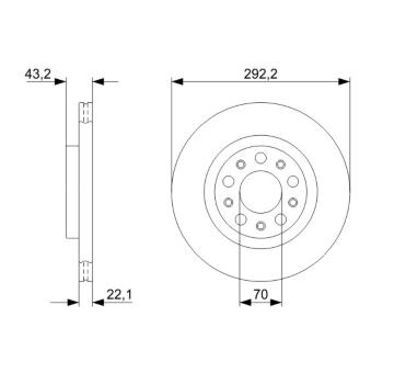 Brzdový kotouč BOSCH 0 986 479 327