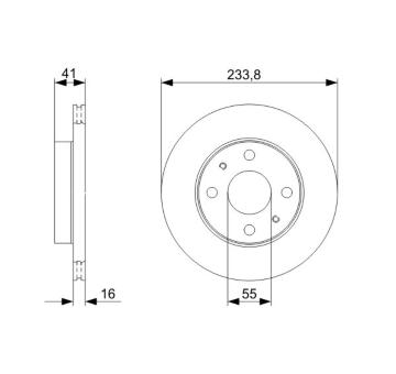 Brzdový kotouč BOSCH 0 986 479 352