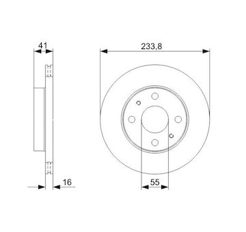 Brzdový kotouč BOSCH 0 986 479 352