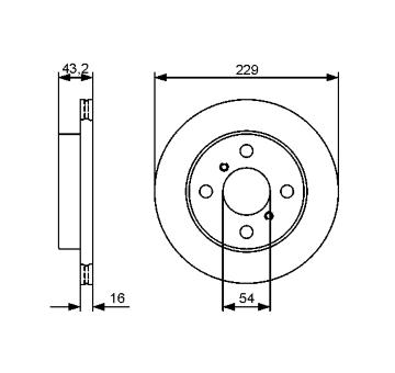 Brzdový kotouč BOSCH 0 986 479 417