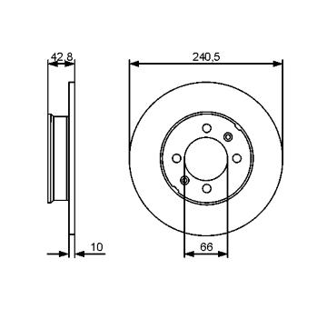 Brzdový kotouč BOSCH 0 986 479 478