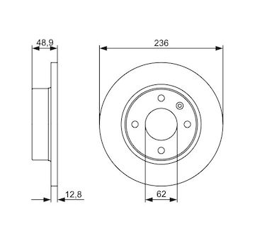 Brzdový kotouč Bosch 0986479491