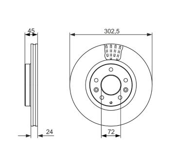 Brzdový kotouč BOSCH 0 986 479 700